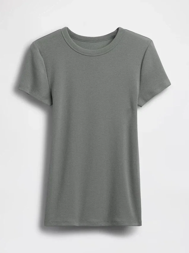 Nowoczesny T-shirt z okrągłym dekoltem