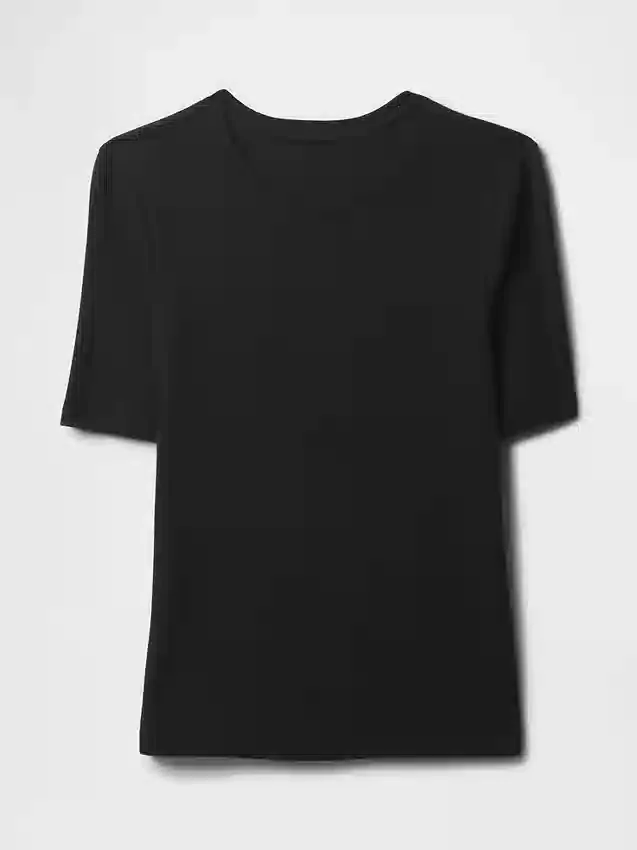 Nowoczesny T-shirt z okrągłym dekoltem