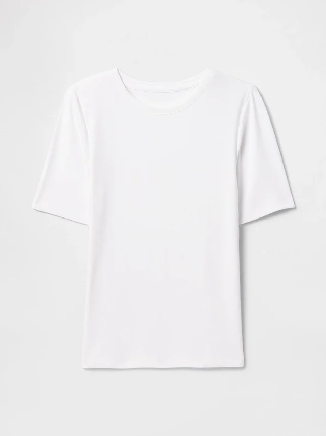 Nowoczesny T-shirt z okrągłym dekoltem