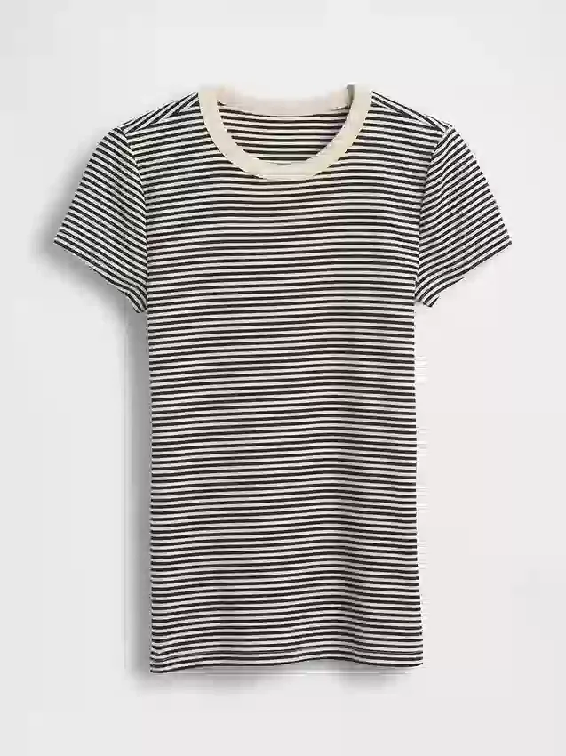 Nowoczesny T-shirt z okrągłym dekoltem