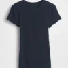 Nowoczesny T-shirt z prążkowanej dzianiny