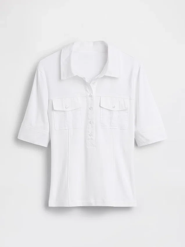 Nowoczesny T-shirt z rękawami do łokci