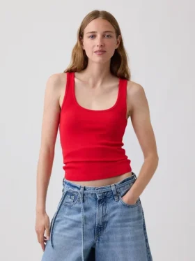 Nowoczesny top bez rękawów