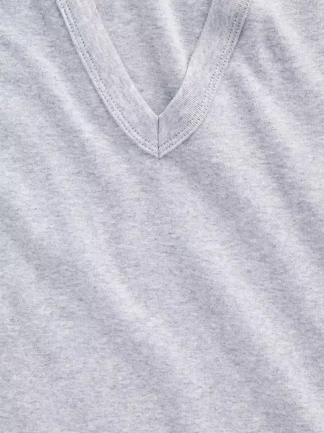 Nowoczesny top bez rękawów z dekoltem w serek