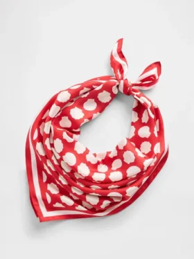Oversizowa bandana ze 100% jedwabiu