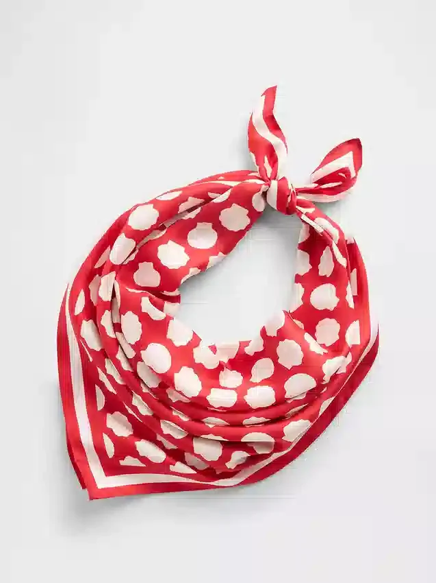 Oversizowa bandana ze 100% jedwabiu