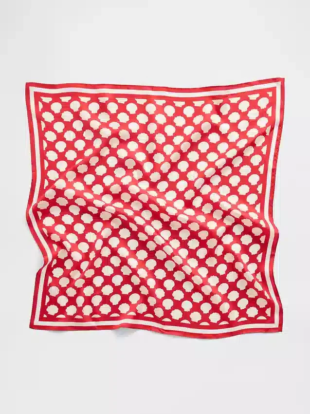 Oversizowa bandana ze 100% jedwabiu