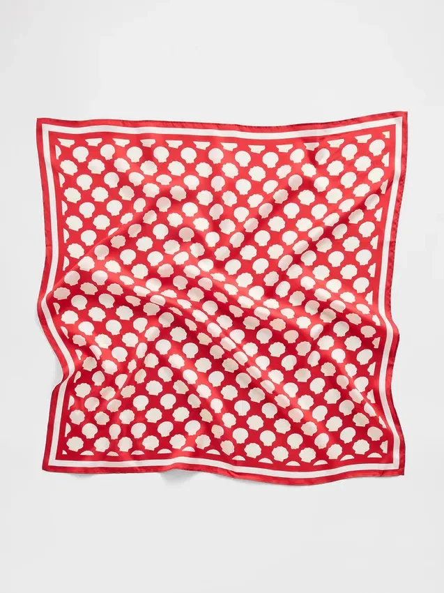 Oversizowa bandana ze 100% jedwabiu