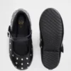 Płaskie buty typu mary jane z ćwiekami dla małych dzieci