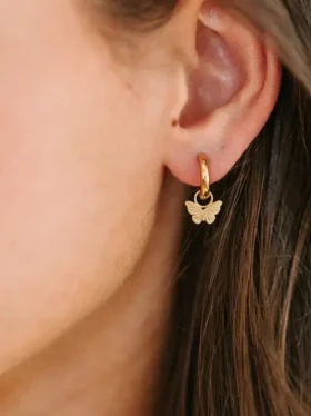 Pierced Co – klasyczna zawieszka w kształcie motyla do kolczyków typu huggie