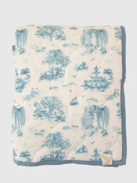 Pikowana mata do zabawy „Gilded Bird Spring Toile”