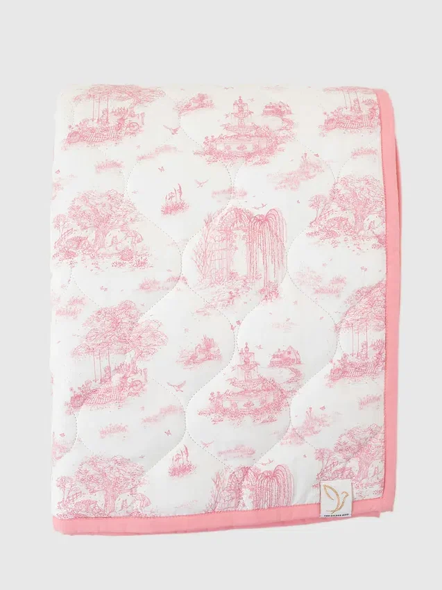 Pikowana mata do zabawy „Gilded Bird Spring Toile”