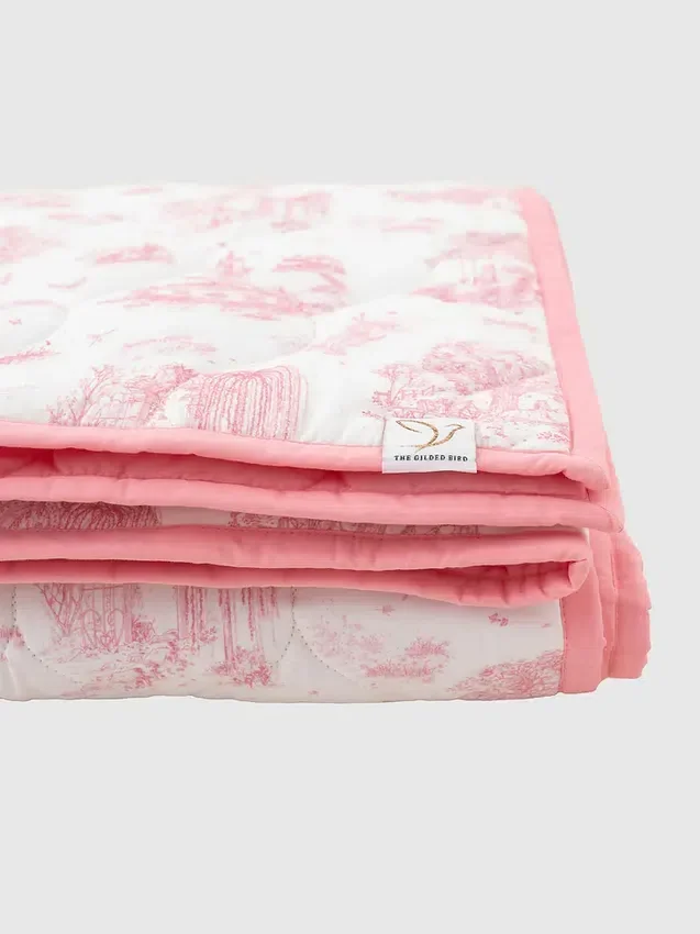 Pikowana mata do zabawy „Gilded Bird Spring Toile”