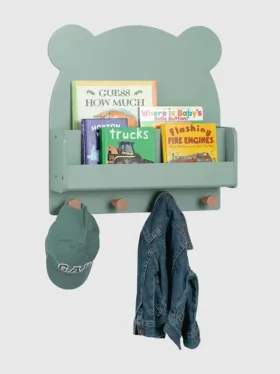 Półka ścienna babyGap Brannan Bear z 4 haczykami