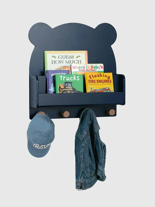 Półka ścienna babyGap Brannan Bear z 4 haczykami