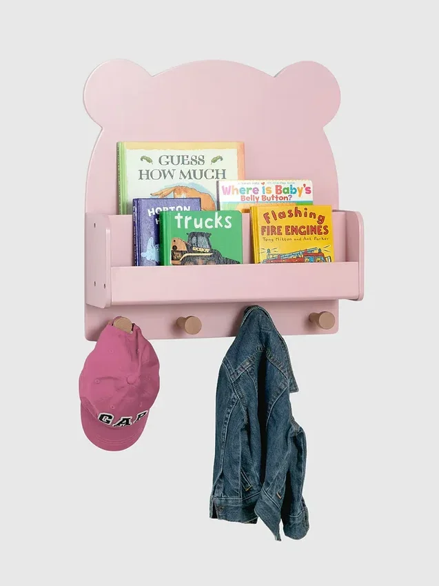 Półka ścienna babyGap Brannan Bear z 4 haczykami