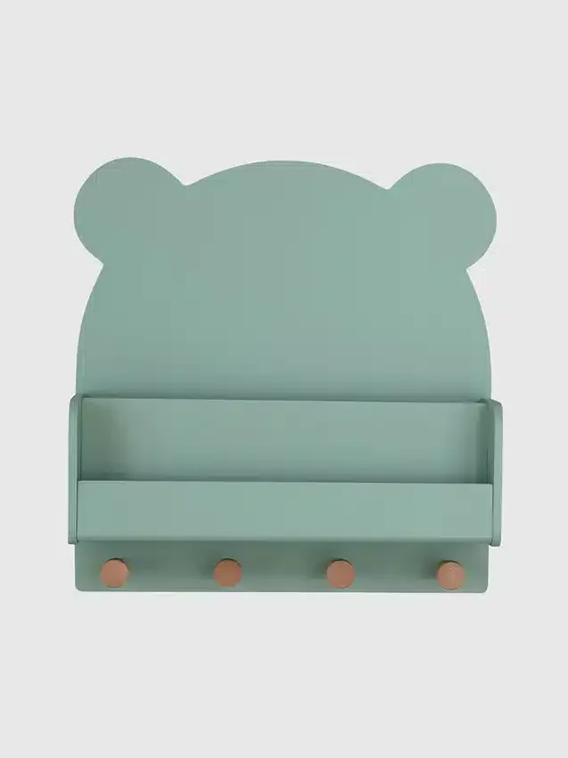 Półka ścienna babyGap Brannan Bear z 4 haczykami