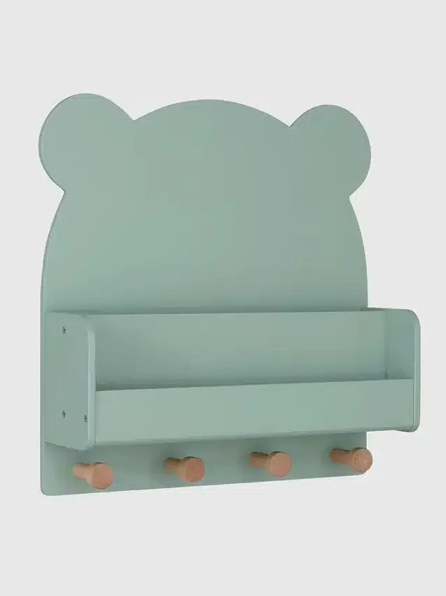 Półka ścienna babyGap Brannan Bear z 4 haczykami