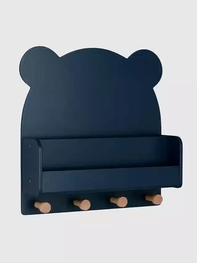 Półka ścienna babyGap Brannan Bear z 4 haczykami