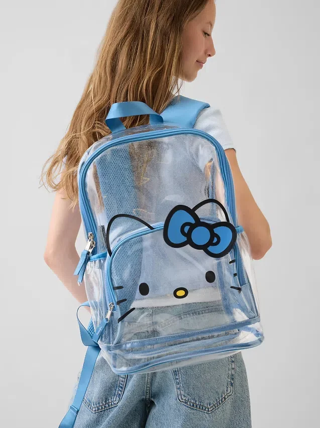 Przezroczysty plecak dla dzieci Hello Kitty