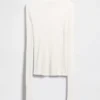 Przezroczysty sweter z wysokim kołnierzem