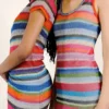 Przezroczysty T-shirt Gapstudio z wzorem „Happy Stripe”