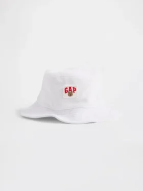 Ręcznikowa czapka z daszkiem dla niemowląt i maluchów z logo Brannan Bear