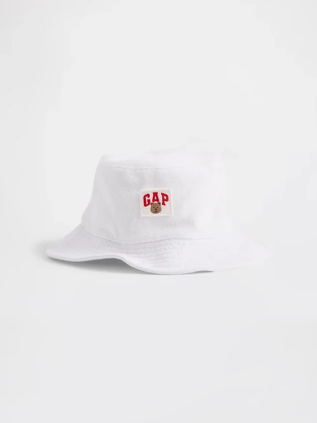Ręcznikowa czapka z daszkiem dla niemowląt i maluchów z logo Brannan Bear