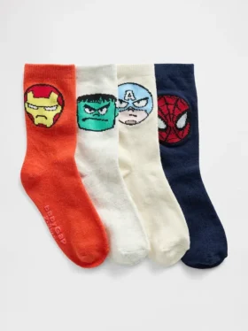 Skarpetki dla Niemowląt i Maluchów Marvel (pakiet 4 par)