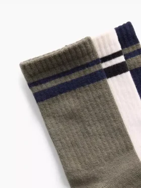 Skarpety dziecięce typu varsity (pakiet 3 par)