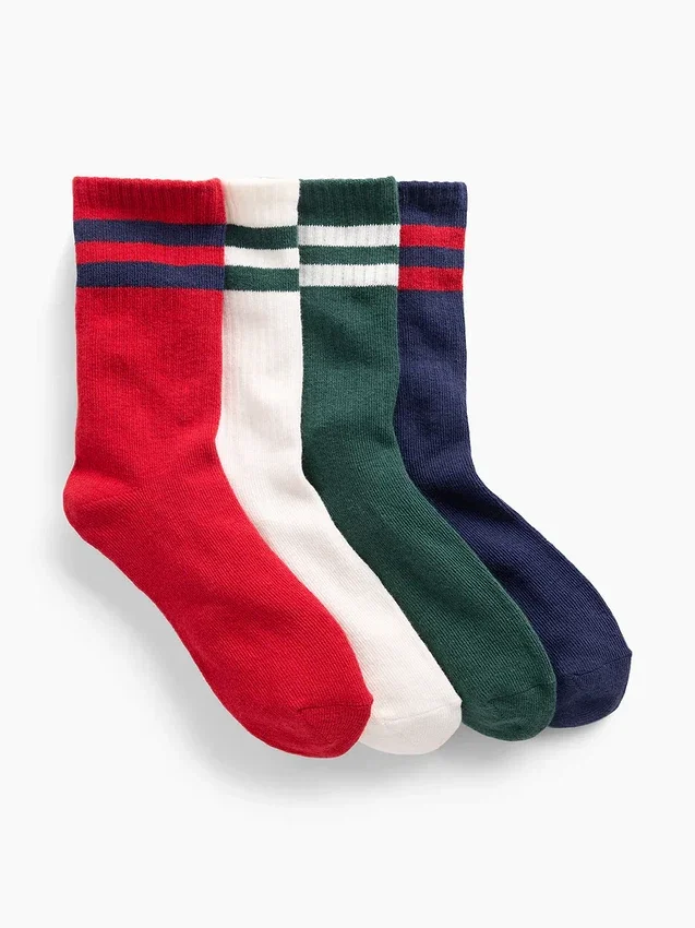 Skarpety dziecięce typu varsity (pakiet 4 szt.)