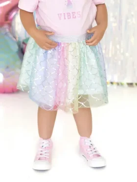 Słodka spódniczka tutu „Rainbow Mermaid”