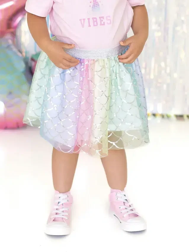 Słodka spódniczka tutu „Rainbow Mermaid”