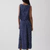 Spódnica maxi typu slip z mieszanki lnu