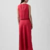 Spódnica maxi typu slip z mieszanki lnu