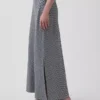 Spódnica maxi typu slip z mieszanki lnu