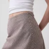 Spódnica maxi typu slip z mieszanki lnu