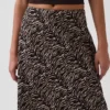 Spódnica maxi typu slip z mieszanki lnu