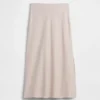 Spódnica maxi typu slip z mieszanki lnu