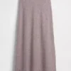 Spódnica maxi typu slip z mieszanki lnu