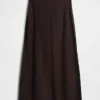 Spódnica maxi typu slip z mieszanki lnu