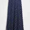 Spódnica maxi typu slip z mieszanki lnu