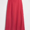 Spódnica maxi typu slip z mieszanki lnu