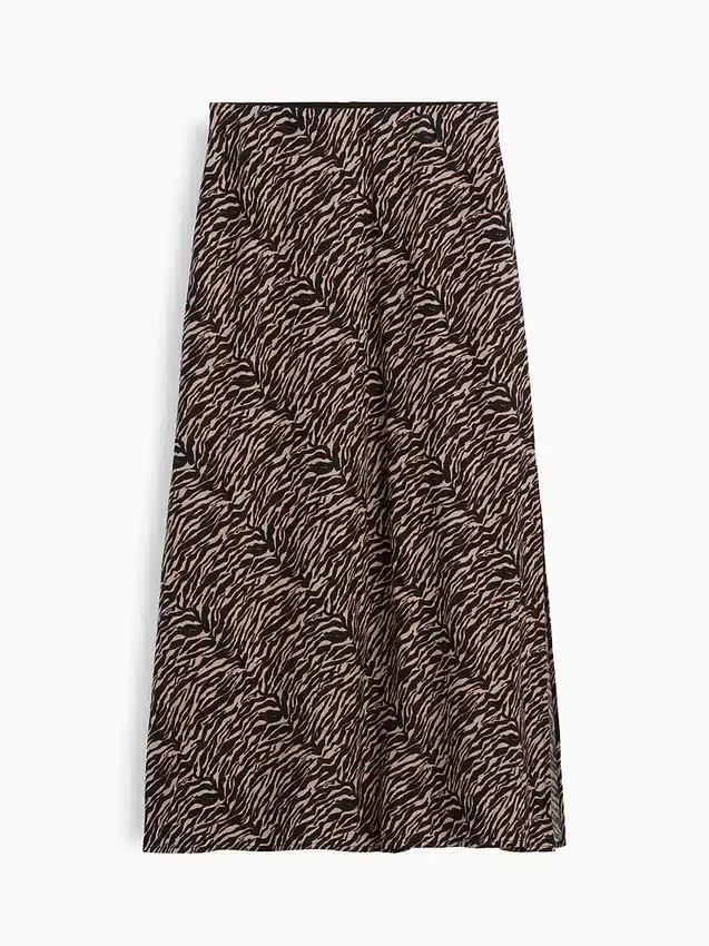 Spódnica maxi typu slip z mieszanki lnu