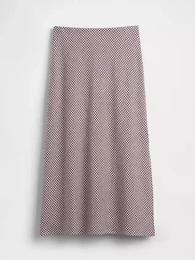 Spódnica maxi typu slip z mieszanki lnu