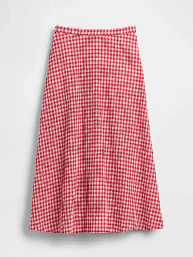 Spódnica maxi w kratkę