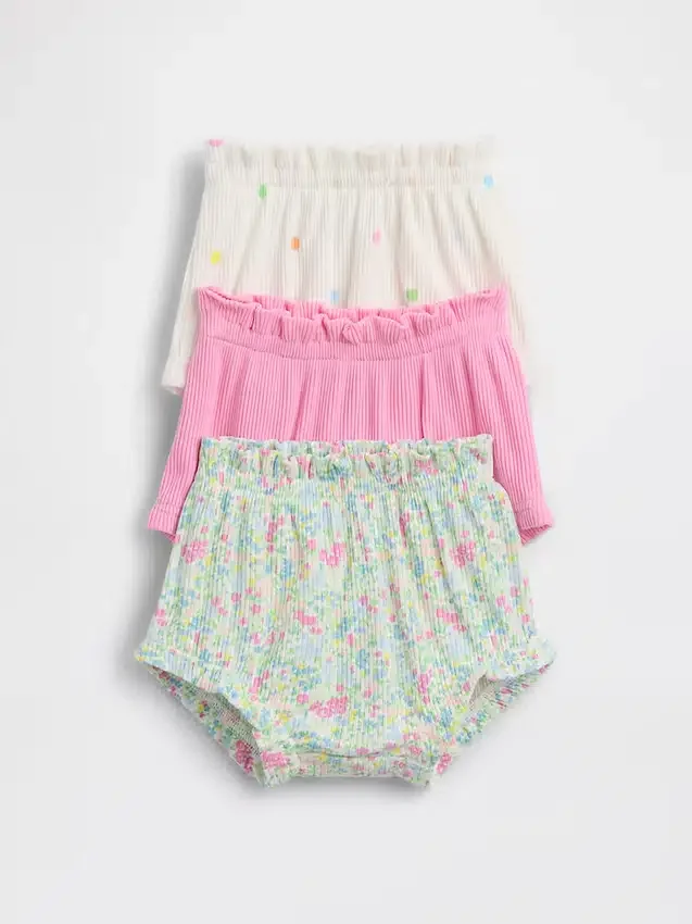 Spodenki typu bloomers z falbankami Tinyrib z serii „Baby First Favorites” (zestaw 3 szt.)