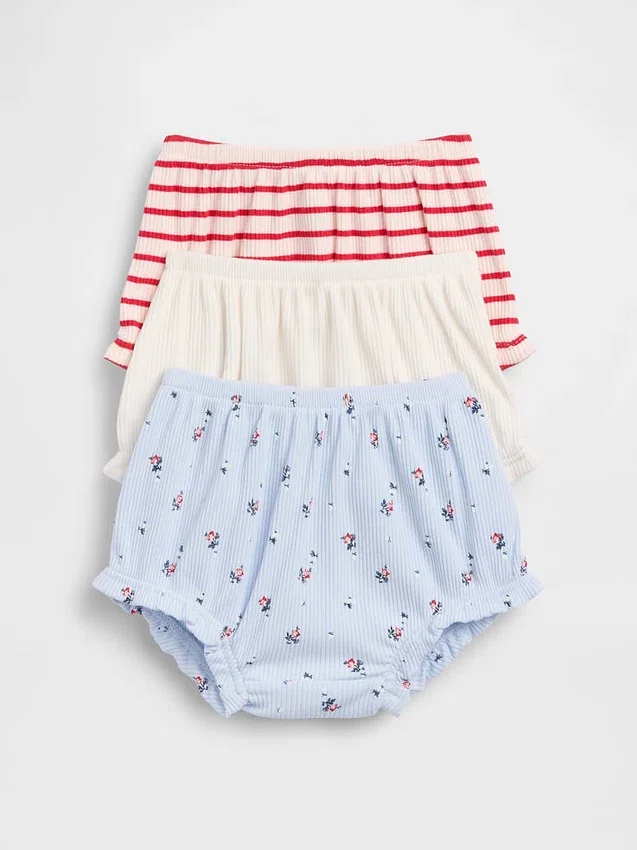 Spodenki typu bloomers z falbankami Tinyrib z serii „Baby First Favorites” (zestaw 3 szt.)