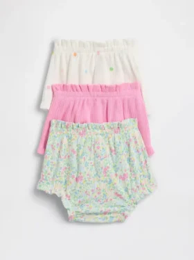 Spodenki typu bloomers z falbankami Tinyrib z serii „Baby First Favorites” (zestaw 3 szt.)