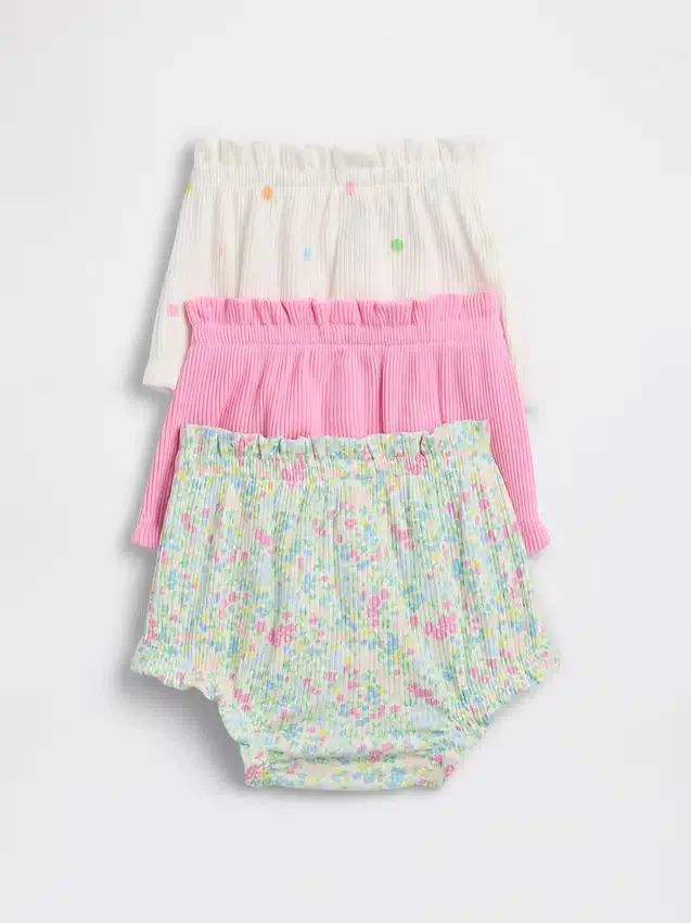 Spodenki typu bloomers z falbankami Tinyrib z serii „Baby First Favorites” (zestaw 3 szt.)